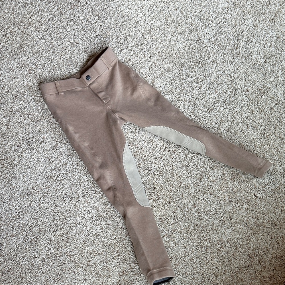 Kids Tan Riding Breeches Pants size 10